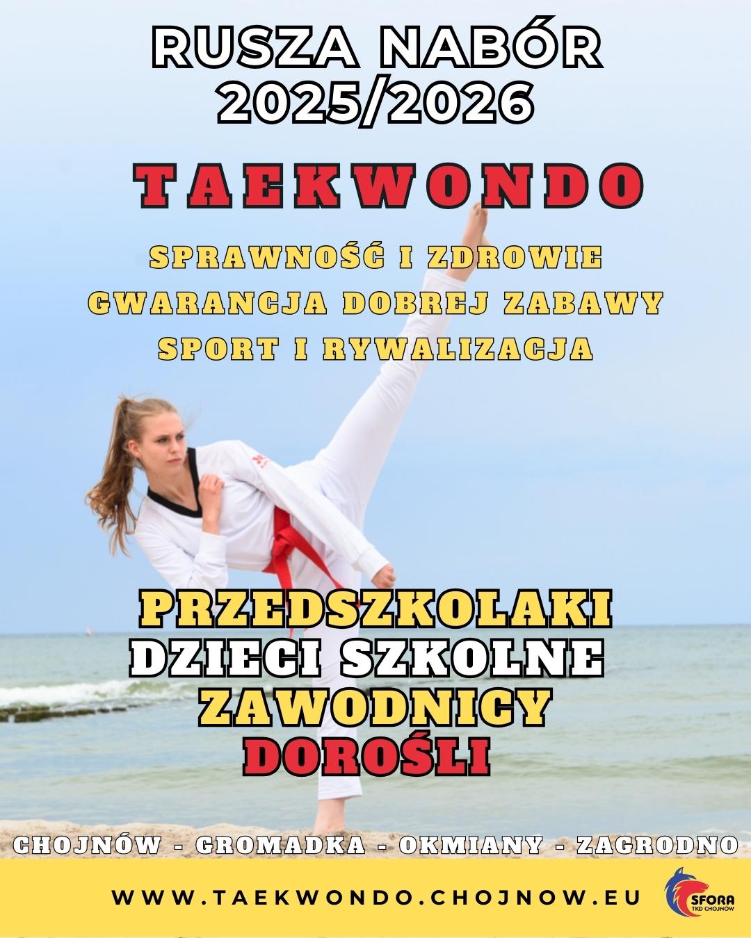 Plakat informujący o naborze w nowym sezonie